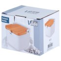 CUKIERNICZKA CERAMICZNA Z ŁYŻECZKĄ BIAŁA CUKIERNICA POJEMNIK NA CUKIER 250ML VILDE 139676