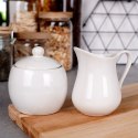 CUKIERNICZKA I MLECZNIK PORCELANOWE BIAŁE 130 ML / 170 ML 2 ELE. ALPINA 139019