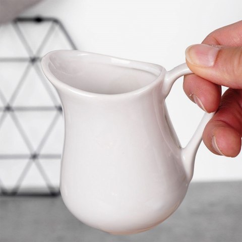 CUKIERNICZKA I MLECZNIK PORCELANOWE BIAŁE 130 ML / 170 ML 2 ELE. ALPINA 139019