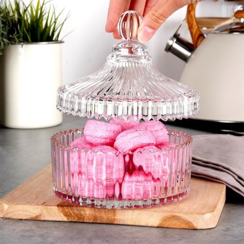 CUKIERNICZKA SZKLANA CUKIERNICA POJEMNIK NA CUKIER DUŻA 500ML ALPINA 139441