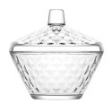 CUKIERNICZKA SZKLANA CUKIERNICA POJEMNIK NA CUKIER KRYSZTAŁOWA 330ML LAV 155403