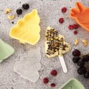 FOREMKA NA LODY SORBET FORMA DO LODÓW NA PATYKU SILIKONOWA Z POKRYWKĄ CHOINKA ORION 151798