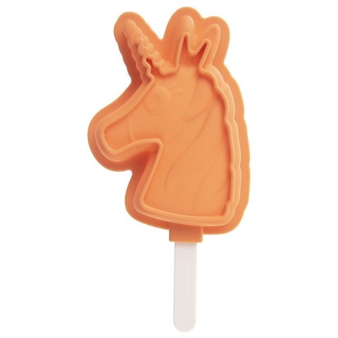 FOREMKA NA LODY SORBET FORMA DO LODÓW NA PATYKU SILIKONOWA Z POKRYWKĄ JEDNOROŻEC ORION 151797