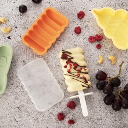 FOREMKA NA LODY SORBET FORMA DO LODÓW NA PATYKU SILIKONOWA Z POKRYWKĄ TWIST ORION 151799