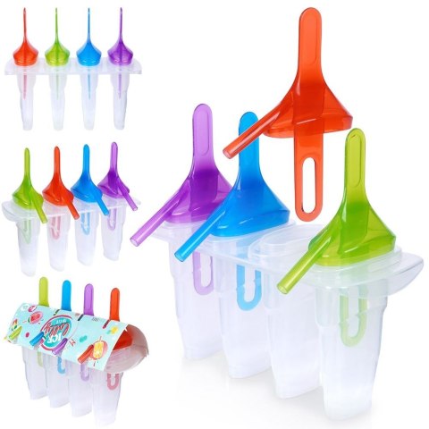 FOREMKI NA LODY FORMA DO LODÓW NA PATYKU 4 SZTUKI SORBET EXCELLENT HOUSEWARE 122221