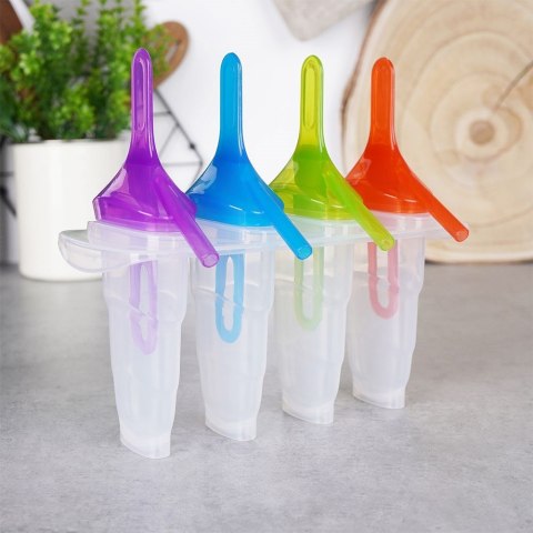 FOREMKI NA LODY FORMA DO LODÓW NA PATYKU 4 SZTUKI SORBET EXCELLENT HOUSEWARE 122221