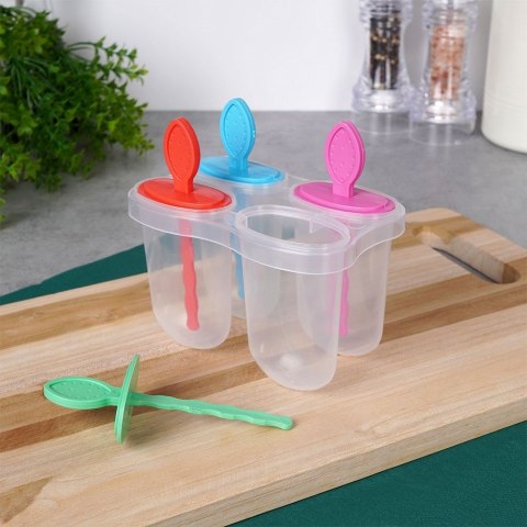 FOREMKI NA LODY FORMA DO LODÓW NA PATYKU 4 SZTUKI SORBET EXCELLENT HOUSEWARE 122223