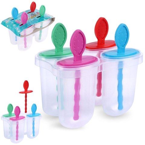 FOREMKI NA LODY FORMA DO LODÓW NA PATYKU 4 SZTUKI SORBET EXCELLENT HOUSEWARE 122223