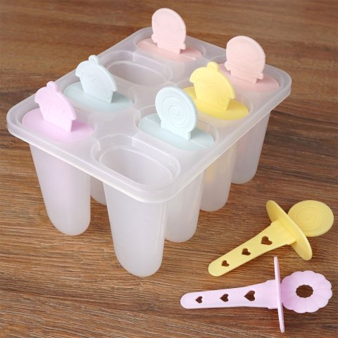 FOREMKI NA LODY FORMA DO LODÓW NA PATYKU 8 SZTUK SORBET FRESH&COLD 259257