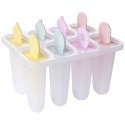 FOREMKI NA LODY FORMA DO LODÓW NA PATYKU 8 SZTUK SORBET FRESH&COLD 259257
