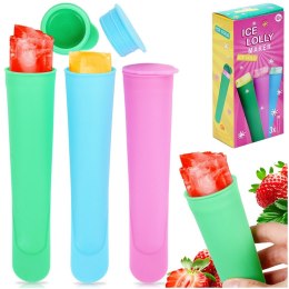 FOREMKI NA LODY FORMA DO LODÓW WODNYCH 100 ML 3 SZTUKI EXCELLENT HOUSEWARE 259404