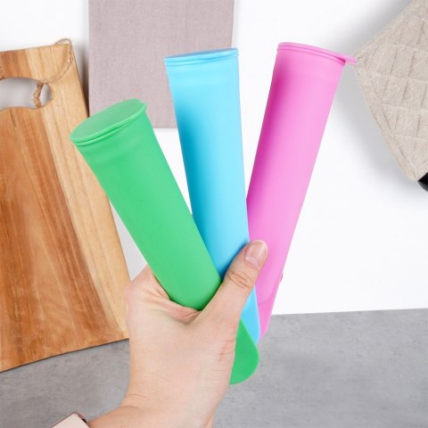 FOREMKI NA LODY FORMA DO LODÓW WODNYCH 100 ML 3 SZTUKI EXCELLENT HOUSEWARE 259404