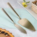ŁOPATKA I NÓŻ DO SERWOWANIA CIASTA ZESTAW 2-ELE STALOWY ZŁOTY EXCELLENT HOUSEWARE 139749