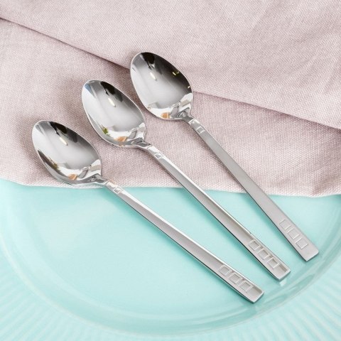 ŁYŻECZKI DO HERBATY KOMPLET ŁYŻECZEK 3 ELE SZTUĆCE ZE STALI NIERDZEWNEJ HARMONY NAVA 10-121-053