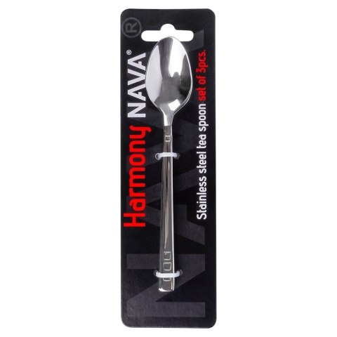 ŁYŻECZKI DO HERBATY KOMPLET ŁYŻECZEK 3 ELE SZTUĆCE ZE STALI NIERDZEWNEJ HARMONY NAVA 10-121-053