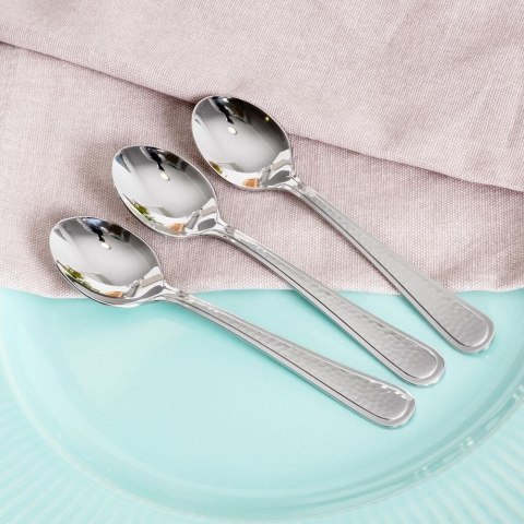 ŁYŻECZKI DO HERBATY KOMPLET ŁYŻECZEK 3 ELE SZTUĆCE ZE STALI NIERDZEWNEJ SIREN NAVA 10-121-033