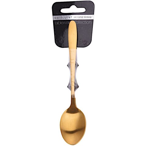 ŁYŻECZKI DO HERBATY KOMPLET ŁYŻECZEK ZESTAW 6 SZT SZTUĆCE ZŁOTE POŁYSK EXCELLENT HOUSEWARE 139005
