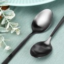 ŁYŻECZKI DO HERBATY KOMPLET ŁYŻECZEK ZESTAW SZTUĆCE CZARNE SATYNOWE 4-ELE EXCELLENT HOUSEWARE 139770