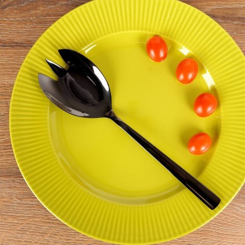 ŁYŻKA DO SERWOWANIA NAKŁADANIA SAŁATY STALOWA CZARNA BLACK 25CM ORION 144610