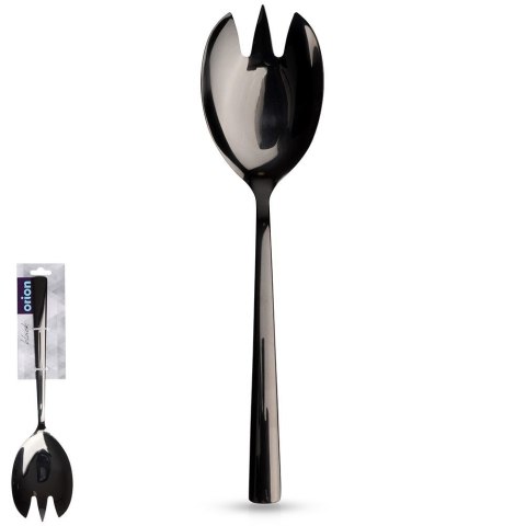 ŁYŻKA DO SERWOWANIA NAKŁADANIA SAŁATY STALOWA CZARNA BLACK 25CM ORION 144610