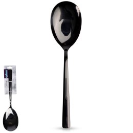 ŁYŻKA DO SERWOWANIA NAKŁADANIA SAŁATY ZE STALI NIERDZEWNEJ CZARNA BLACK 25CM ORION 144607