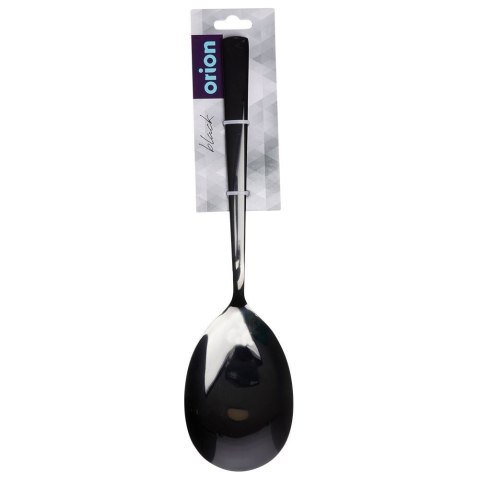 ŁYŻKA DO SERWOWANIA NAKŁADANIA SAŁATY ZE STALI NIERDZEWNEJ CZARNA BLACK 25CM ORION 144607