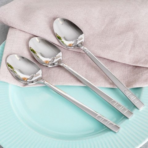 ŁYŻKI DO ZUPY STOŁOWE ZE STALI NIERDZEWNEJ SZTUĆCE 3-ELE HARMONY NAVA 10-121-050