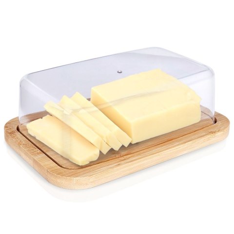 MASELNICZKA BAMBUSOWA MASELNICA POJEMNIK NA MASŁO EXCELLENT HOUSEWARE 150462