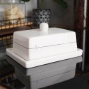 MASELNICZKA CERAMICZNA BIAŁA MASELNICA POJEMNIK NA MASŁO SERCE ORION 128901