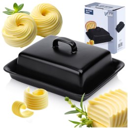 MASELNICZKA CERAMICZNA MASELNICA POJEMNIK NA MASŁO CZARNA VILDE 139679