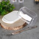 MASELNICZKA PLASTIKOWA PRZEZROCZYSTA MASELNICA POJEMNIK NA MASŁO EXCELLENT HOUSEWARE 139306