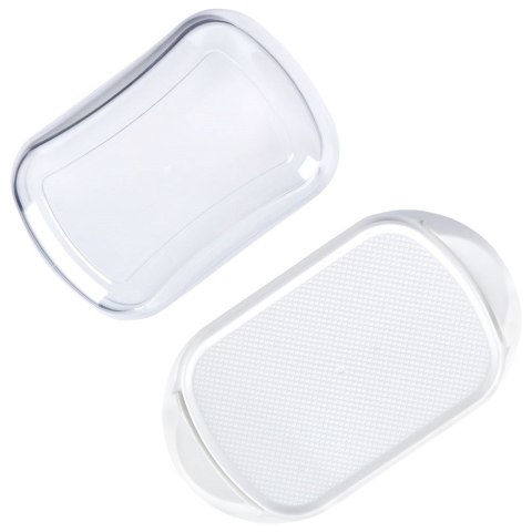 MASELNICZKA PLASTIKOWA PRZEZROCZYSTA MASELNICA POJEMNIK NA MASŁO EXCELLENT HOUSEWARE 139306