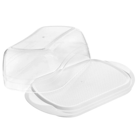 MASELNICZKA PLASTIKOWA PRZEZROCZYSTA MASELNICA POJEMNIK NA MASŁO ORION 150459