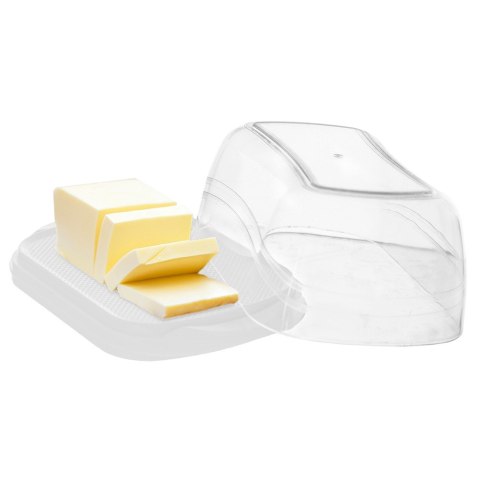 MASELNICZKA PLASTIKOWA PRZEZROCZYSTA MASELNICA POJEMNIK NA MASŁO ORION 150459