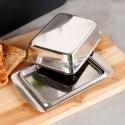 MASELNICZKA STALOWA BŁYSZCZĄCA MASELNICA POJEMNIK NA MASŁO EXCELLENT HOUSEWARE 139740