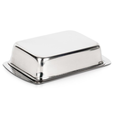 MASELNICZKA STALOWA BŁYSZCZĄCA MASELNICA POJEMNIK NA MASŁO EXCELLENT HOUSEWARE 139740