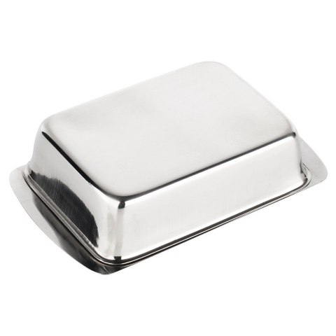 MASELNICZKA STALOWA BŁYSZCZĄCA MASELNICA POJEMNIK NA MASŁO EXCELLENT HOUSEWARE 139740