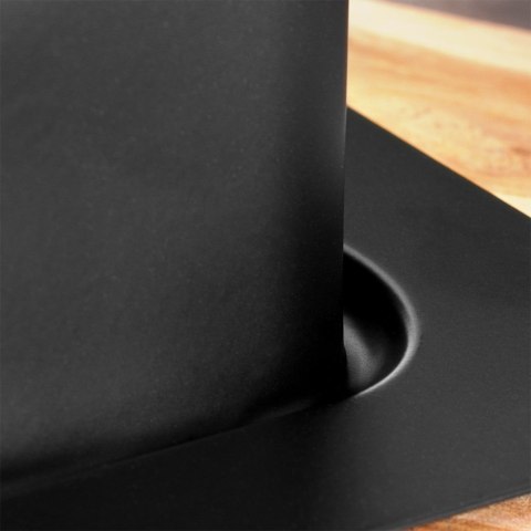 MASELNICZKA STALOWA MASELNICA CZARNA MATOWA POJEMNIK NA MASŁO VILDE 259628