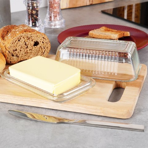 MASELNICZKA SZKLANA MASELNICA POJEMNIK NA MASŁO VILDE 139610