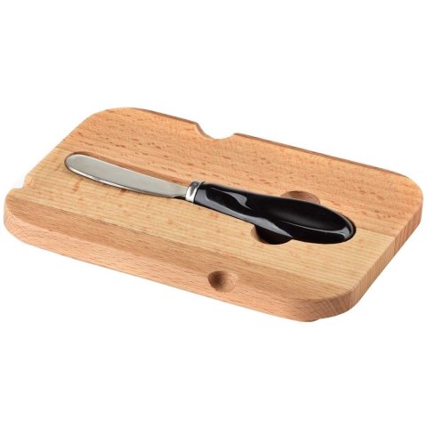 MASELNICZKA Z NOŻEM DO MASŁA PORCELANOWA CZARNA MASELNICA POJEMNIK NA MASŁO ORION 150465