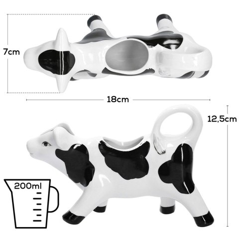 MLECZNIK CERAMICZNY DZBANEK DO MLEKA KROWA 200ML VILDE 139345