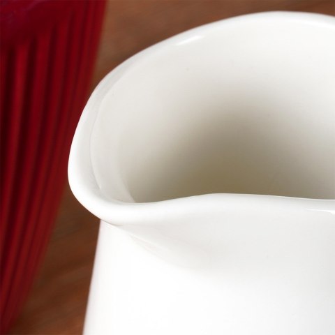 MLECZNIK PORCELANOWY DZBANEK DZBANUSZEK NA MLEKO BIAŁY 200ML VILDE 153536