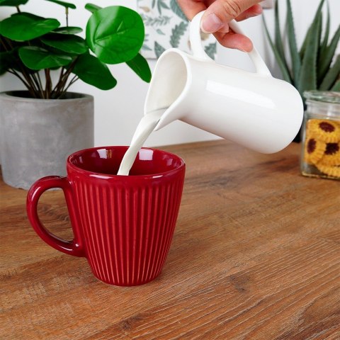 MLECZNIK PORCELANOWY DZBANEK DZBANUSZEK NA MLEKO BIAŁY 200ML VILDE 153536