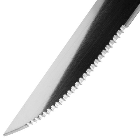 NOŻE DO STEKÓW BURGERÓW PIZZY MIĘS SZTUĆCE STALOWE 24.5CM 4 SZTUKI VAGGAN 139163