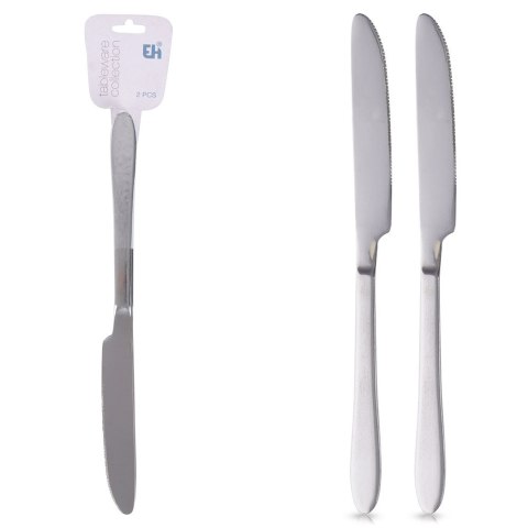 NOŻE STOŁOWE STALOWE 2 SZTUKI KOMPLET NOŻY OBIADOWYCH SZTUĆCE NÓŻ EXCELLENT HOUSEWARE 139407
