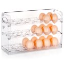 POJEMNIK NA JAJKA DO LODÓWKI ORGANIZER PIĘTROWY NA 36 JAJEK DUŻY VILDE 229195