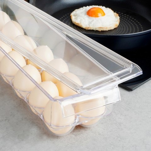 POJEMNIK NA JAJKA DO LODÓWKI Z POKRYWKĄ ORGANIZER NA 14 JAJEK EXCELLENT HOUSEWARE 229171