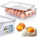 POJEMNIK NA JAJKA DO LODÓWKI Z POKRYWKĄ ORGANIZER NA 24 JAJKA VILDE 259634