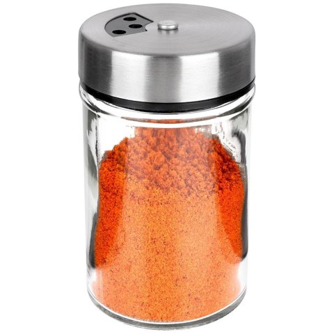 POJEMNIK NA PRZYPRAWY Z SITKIEM DO SYPANIA DOZOWANIA SZKLANY 100ML ORION 155107