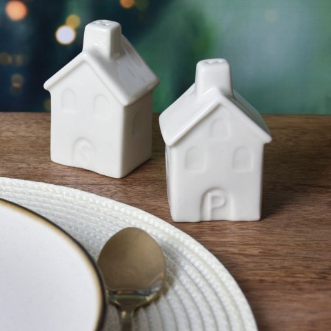 ZESTAW DO SOLI I PIEPRZU 2-ELE SOLNICZKA + PIEPRZNICZKA CERAMICZNA VILDE 139440